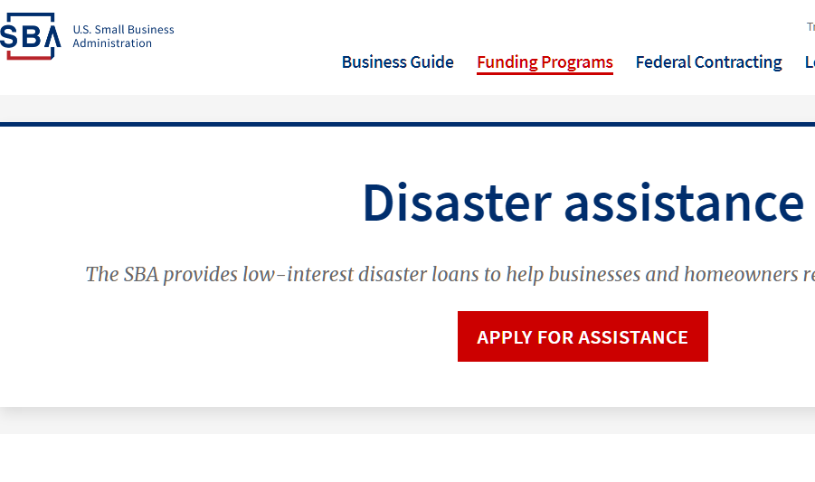 SBA disaster loan